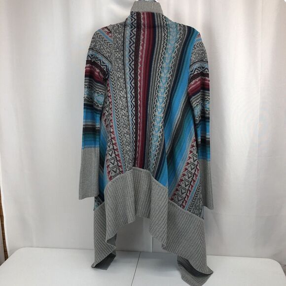 Stetson Women's Size XS Western Long Sleeve Cardigan Sweater Jacket Aztec - Picture 4 of 6